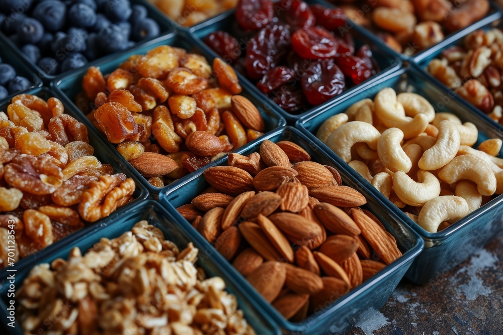 Nuts, seeds, and dried fruits
