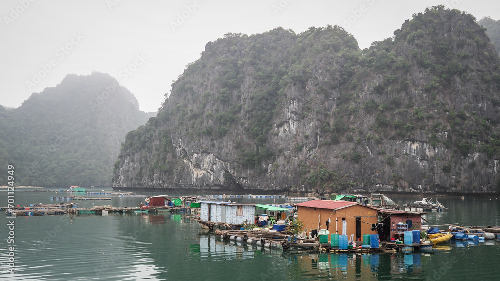 Naklejka premium The landscape of Ha Long Bay in Northern Vietnam