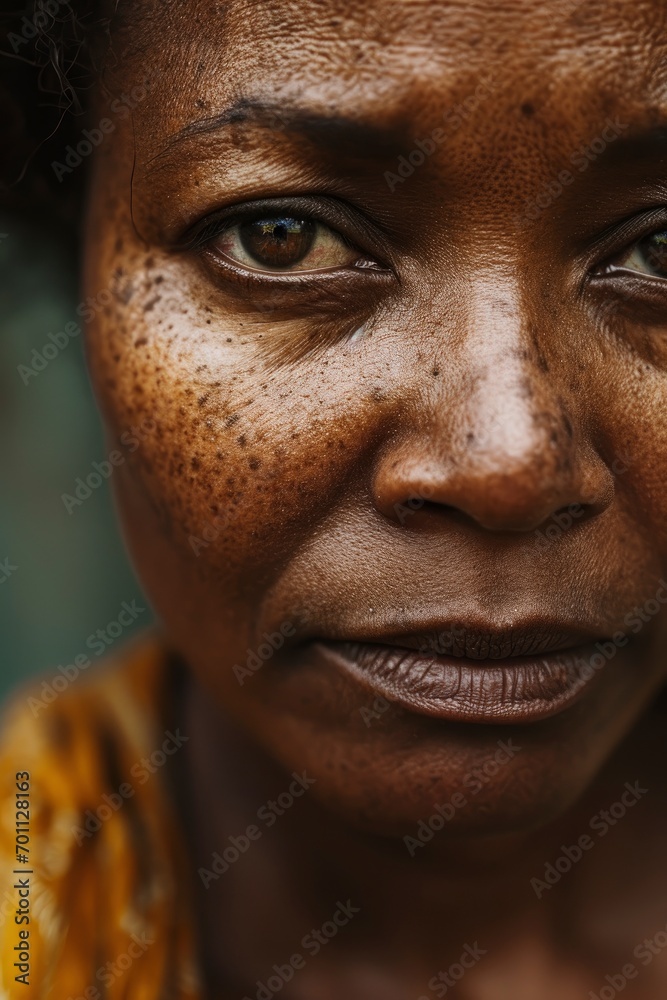 Black woman, closeup Black woman, closeup