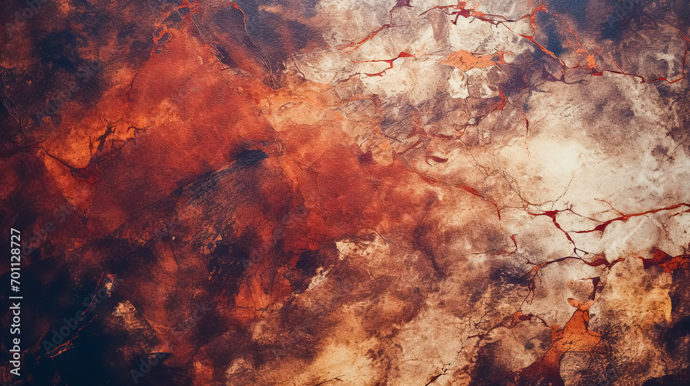 Abstract grunge background. Texture of rusty metal with cracks and scratches