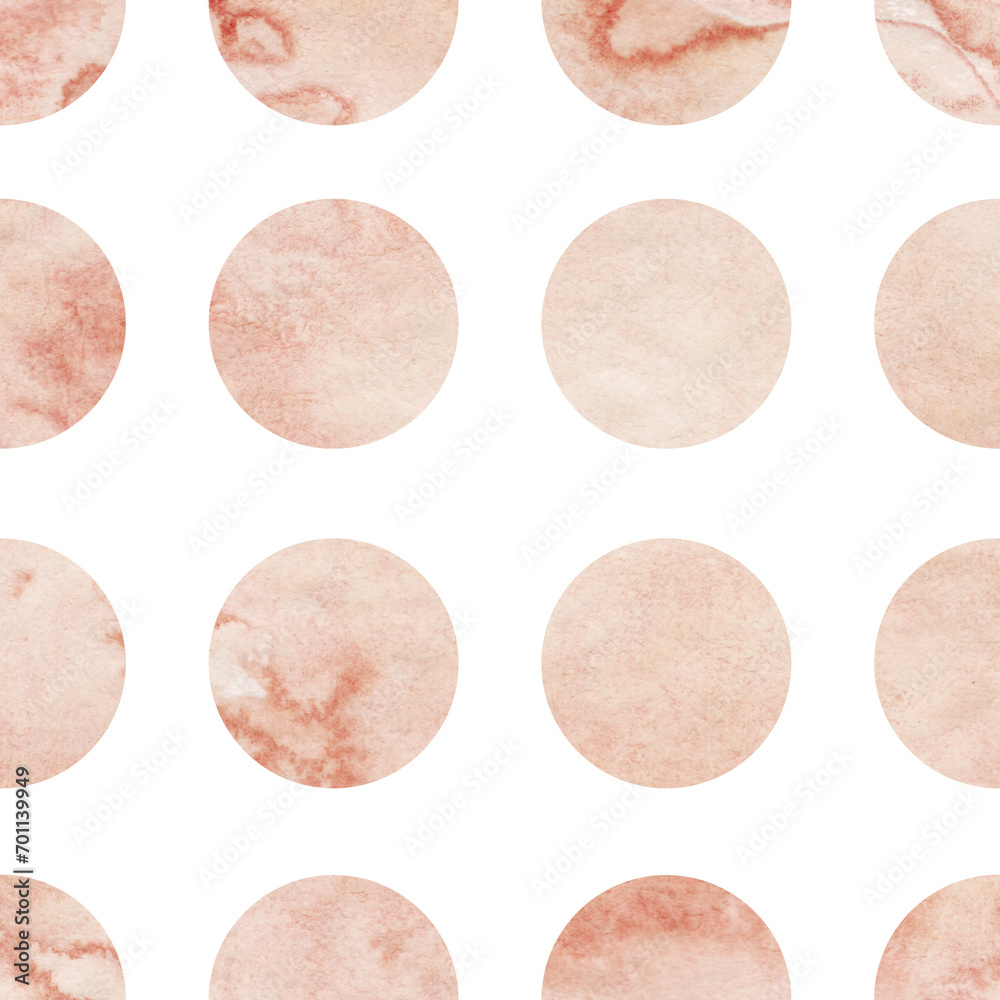 Blush Pink Watercolor Textured Polka Dot Patterns Blush Pink Watercolor Textured Polka Dot Patterns