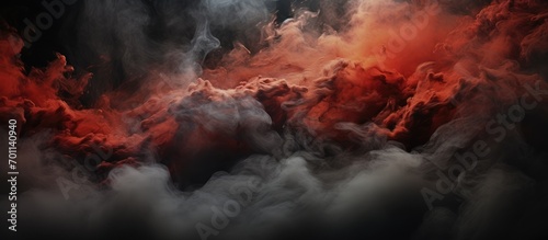 Dramatic smoke and fog in contrasting colors. Background or abstract
