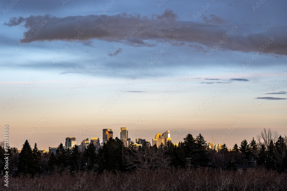 Downtown Calgary from a distance