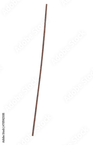 Canvas Print Strong thick braided rope on isolated transparent background