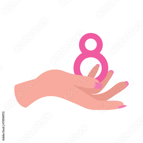 womens day female hand