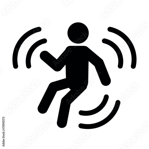 earthquake person icon