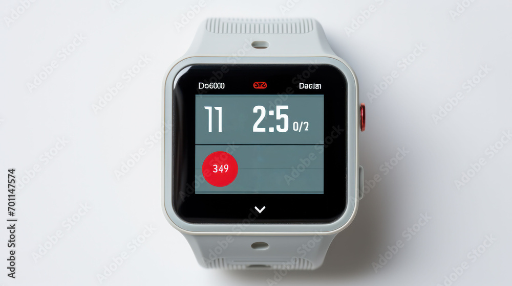 A smartwatch displaying the time and a heart rate monitor, showcasing modern tools for health management.
