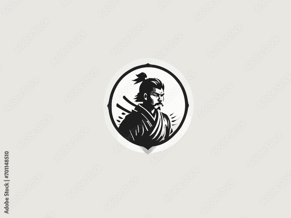 Samurai Logo Design EPS format Very Cool Samurai Logo Design EPS format Very Cool