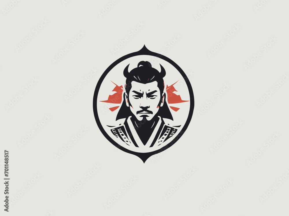 Samurai Logo Design EPS format Very Cool Samurai Logo Design EPS format Very Cool
