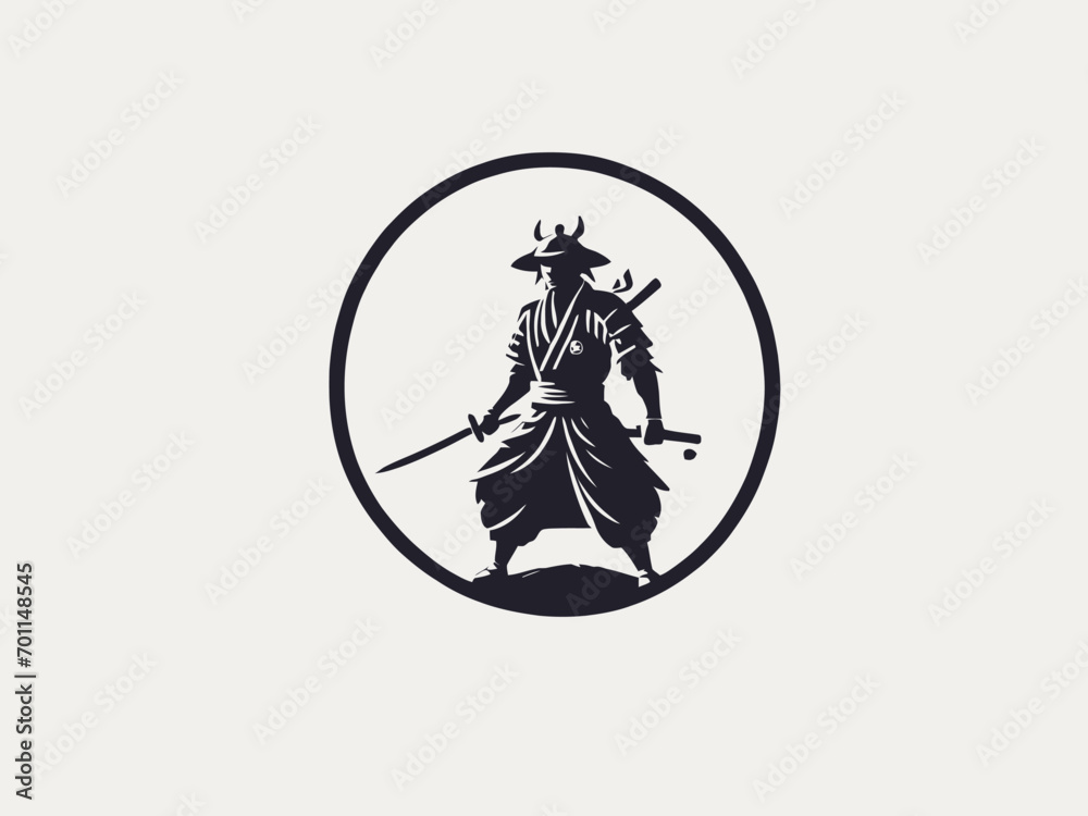 Samurai Logo Design EPS format Very Cool Samurai Logo Design EPS format Very Cool