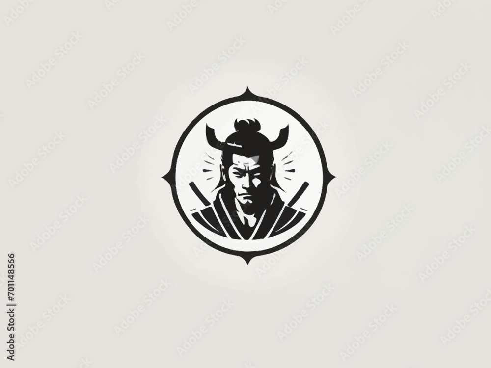 Samurai Logo Design EPS format Very Cool Samurai Logo Design EPS format Very Cool