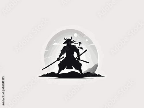 Samurai Logo Design EPS format Very Cool 