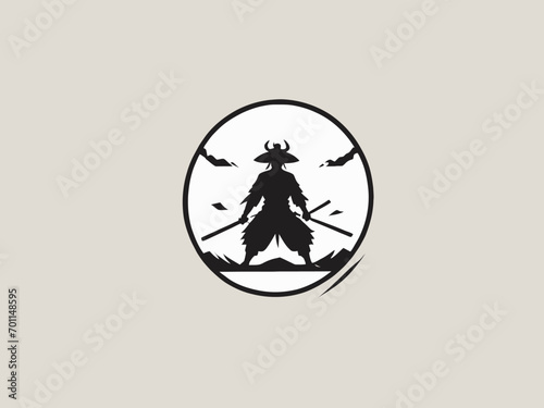 Samurai Logo Design EPS format Very Cool 