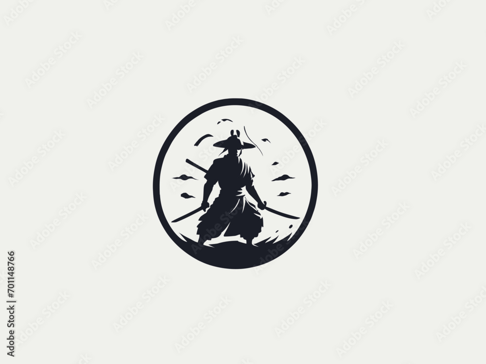 Samurai Logo Design EPS format Very Cool Samurai Logo Design EPS format Very Cool