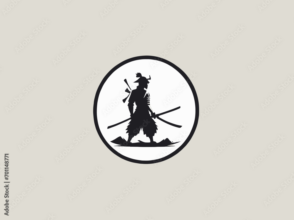 Samurai Logo Design EPS format Very Cool Samurai Logo Design EPS format Very Cool