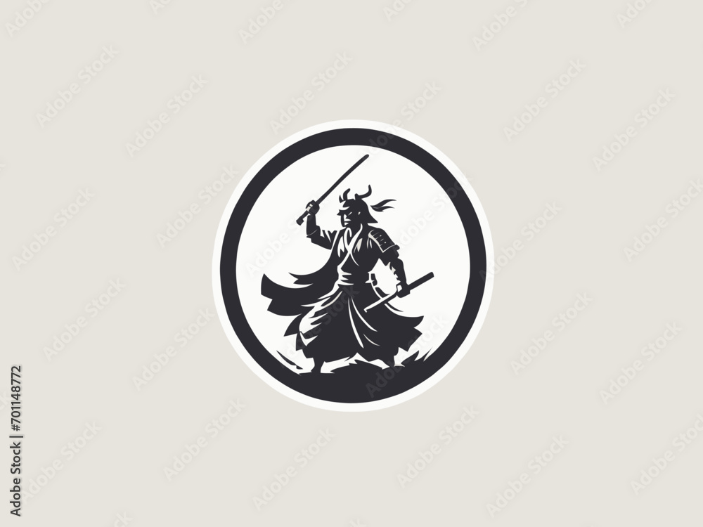 Samurai Logo Design EPS format Very Cool Samurai Logo Design EPS format Very Cool