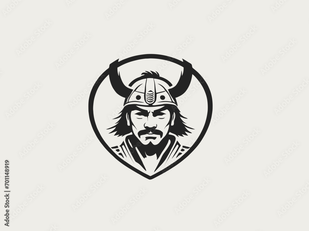 Samurai Logo Design EPS format Very Cool Samurai Logo Design EPS format Very Cool