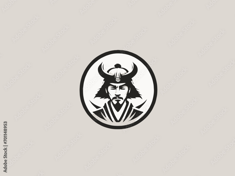 Samurai Logo Design EPS format Very Cool 
