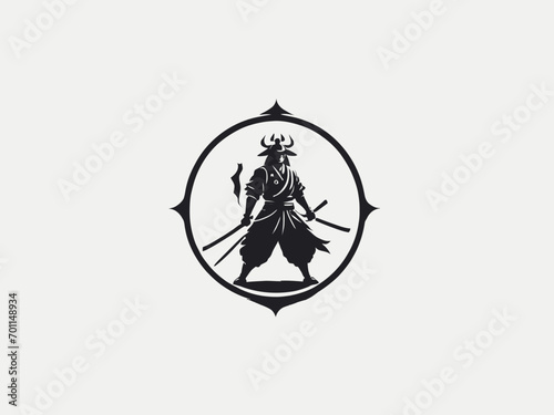 Samurai Logo Design EPS format Very Cool 