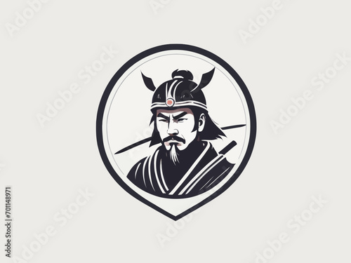 Samurai Logo Design EPS format Very Cool 