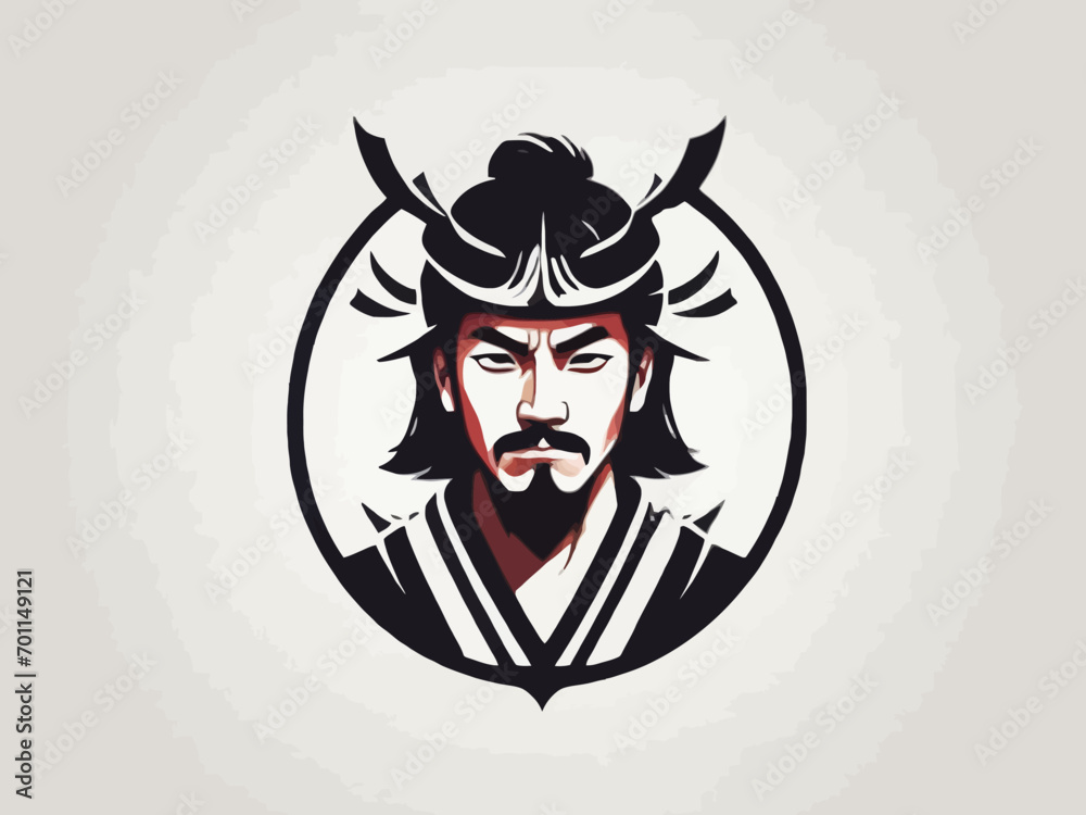 Samurai Logo Design EPS format Very Cool Samurai Logo Design EPS format Very Cool