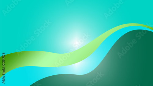 Abstract curvy gradient background with soft and modern color combination 