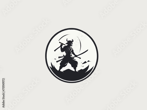 Samurai Logo Design EPS format Very Cool 