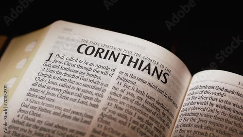 The Bible-New Testament Corinthians page photo