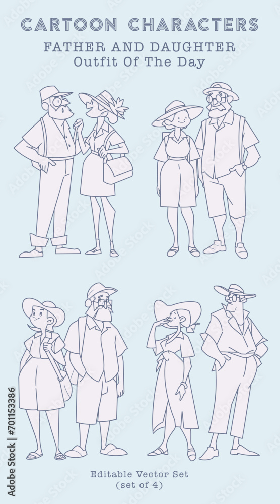 Fashion Illustration of Cartoon Characters Fashion Illustration of Cartoon Characters
