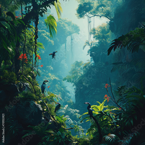 Emerald Jungle  Rainforest Bird Rhapsody