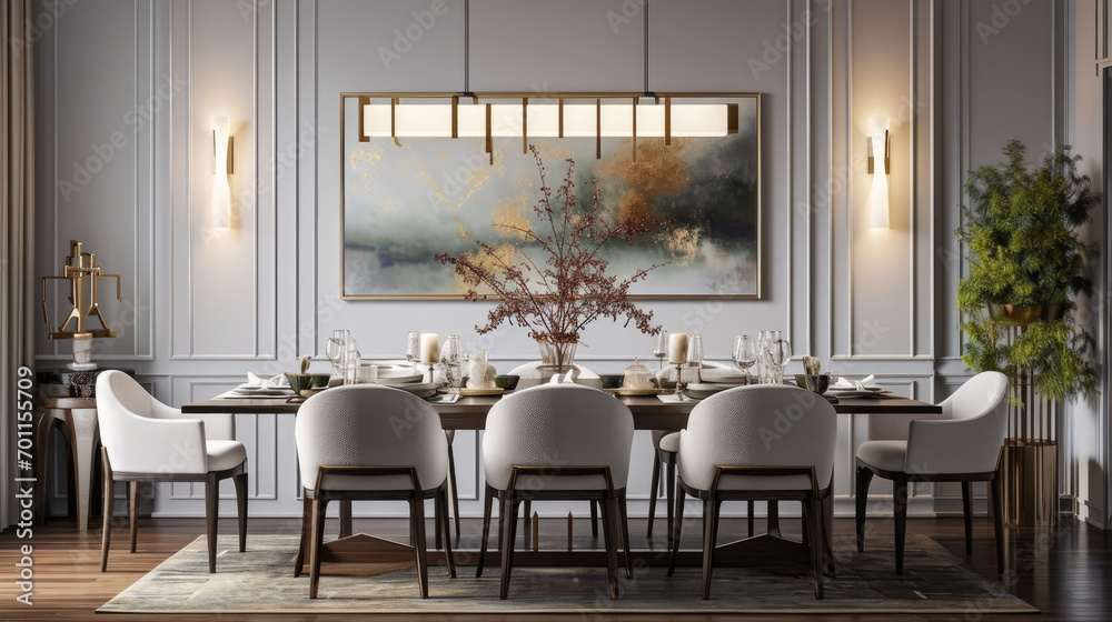 Dining Room Art Layout: Culinary Chic