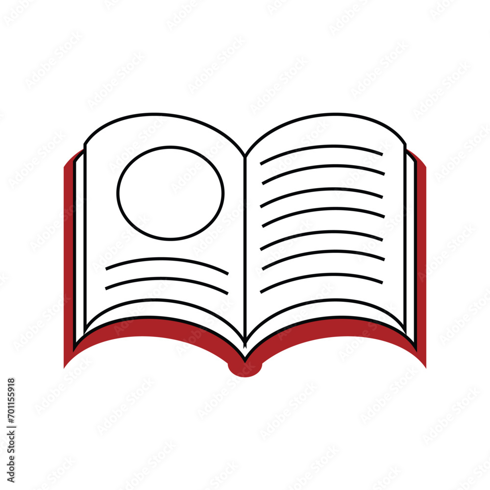 Book icon. Education literature read and library theme. Isolated design. Vector illustration Book icon. Education literature read and library theme. Isolated design. Vector illustration
