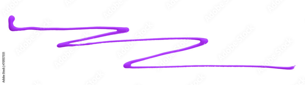 Purple watercolor painted zigzag lines isolated on transparent background. Purple watercolor painted zigzag lines isolated on transparent background.