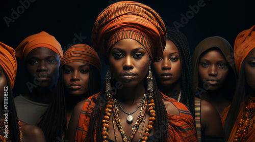 Portrait of a beautiful black people  © zenzali
