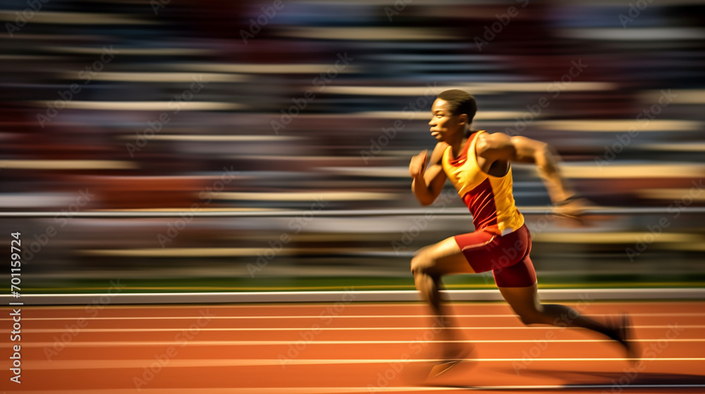 Fototapeta premium Track and field runner