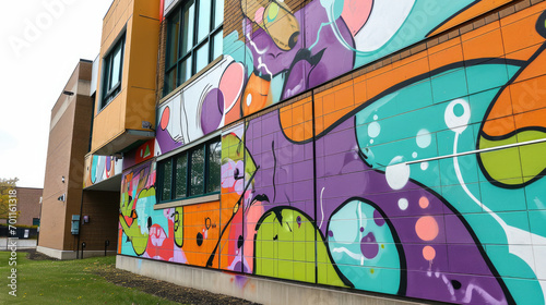Graffiti Pride: School Facade Colors