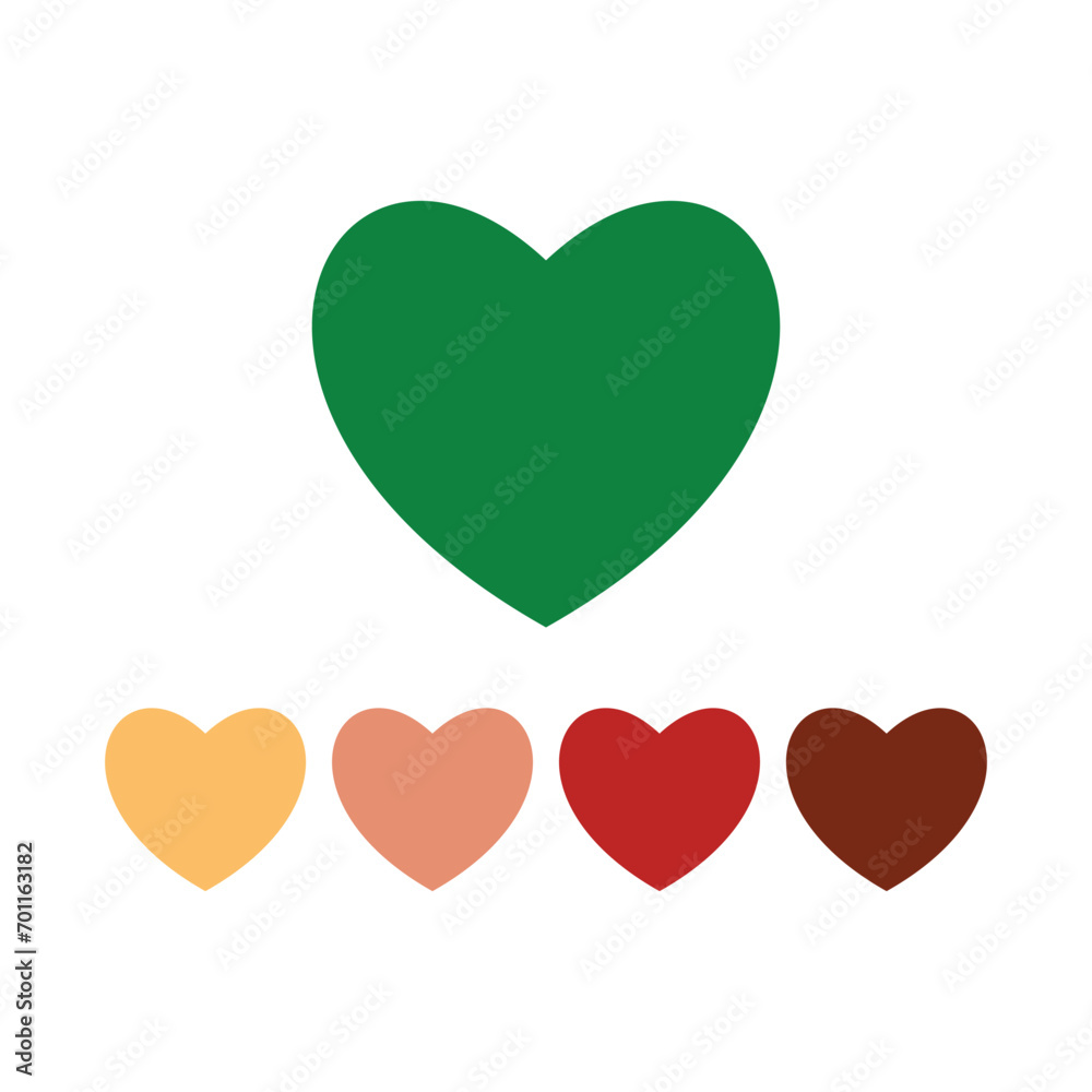 Heart icon. Love symbol. Flat design style. Made in vector. Heart love icon symbol for element design valentine, wedding, happy, health and daily use Heart icon. Love symbol. Flat design style. Made in vector. Heart love icon symbol for element design valentine, wedding, happy, health and daily use