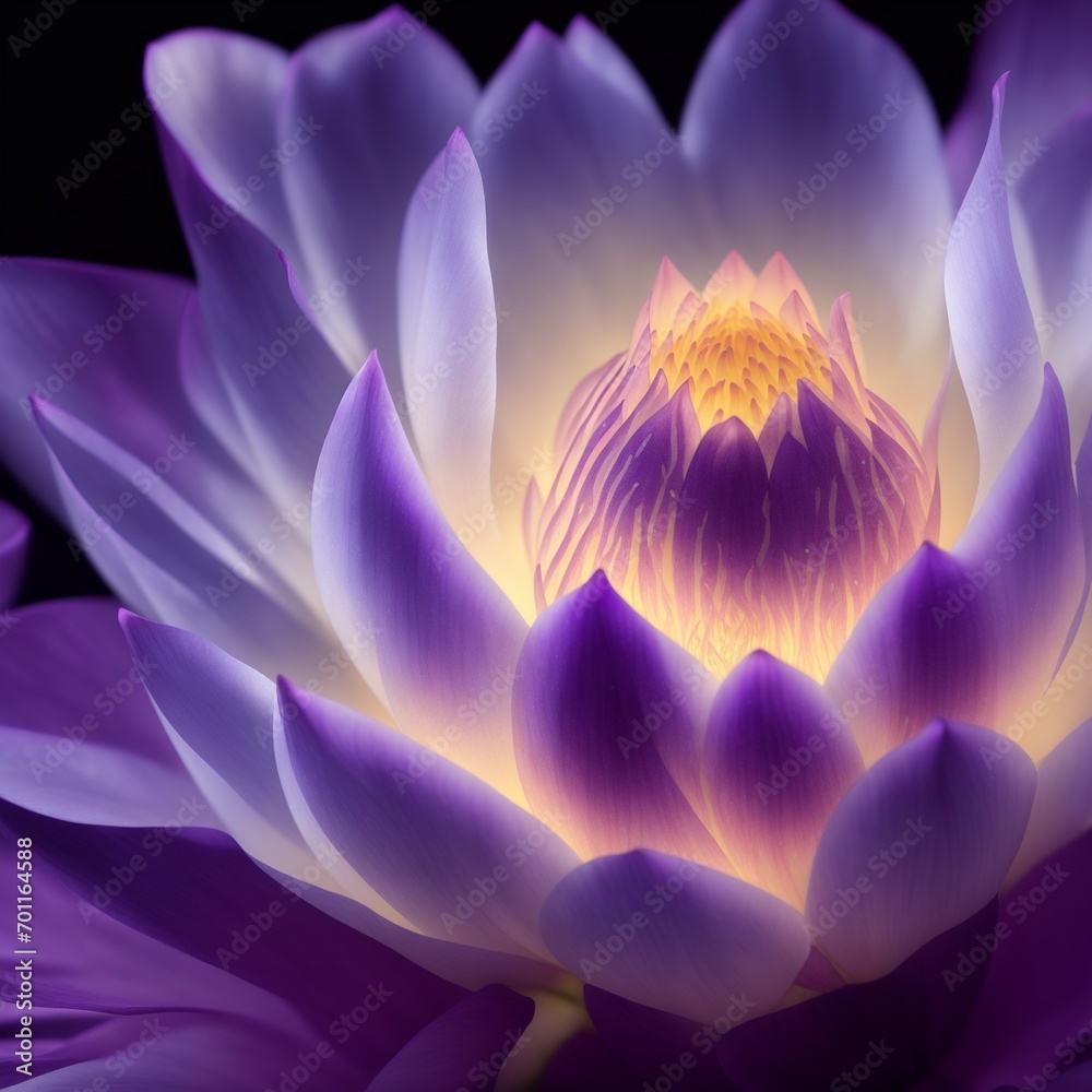 Ethereal Bloom: Illuminated Lotus in 8K Splendor