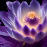 Ethereal Bloom: Illuminated Lotus in 8K Splendor