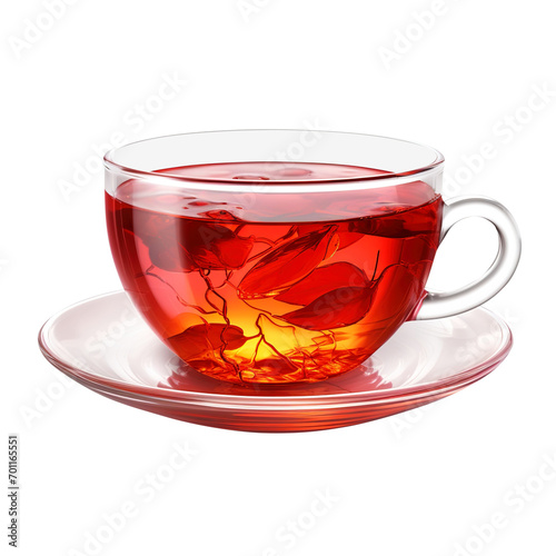 cup of red tea isolated on transparent background Remove png, Clipping Path, pen tool
