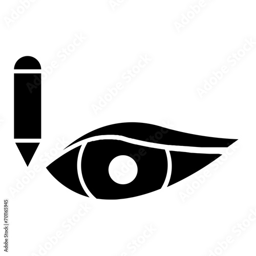 eye liner glyph icon