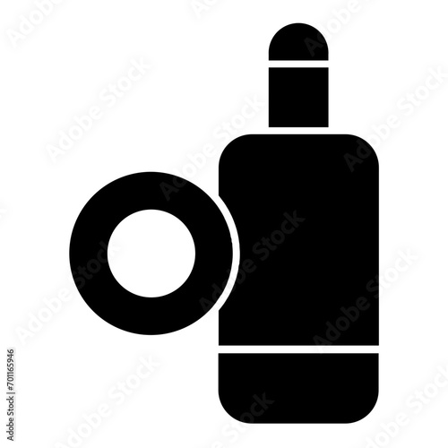 make up remover glyph icon