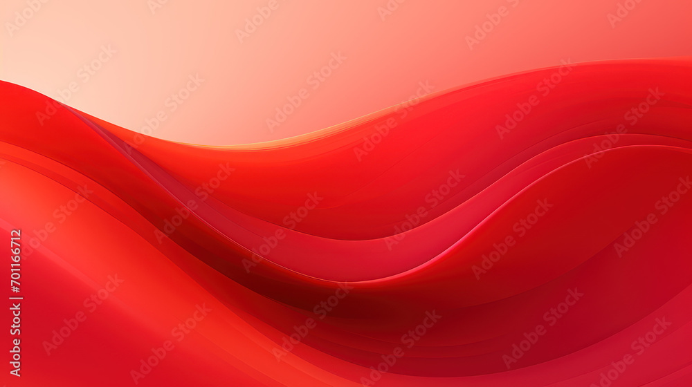 Abstract red wave background. Stylized water flow banner - Generative AI Abstract red wave background. Stylized water flow banner - Generative AI