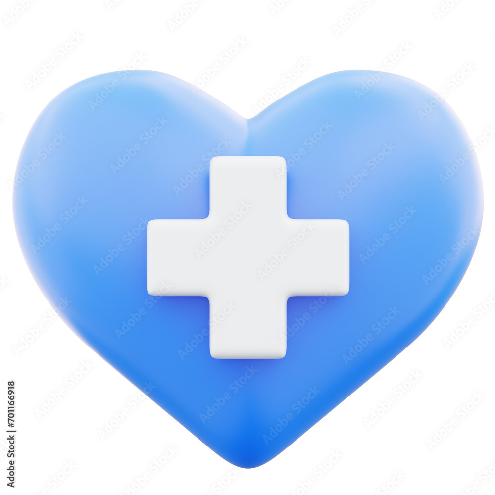 Heart cross shape 3d render illustration on transparent background Heart cross shape 3d render illustration on transparent background