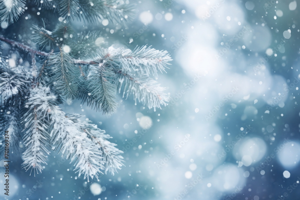  snow winter bokeh background