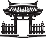 Japanese  Gate Style Vector