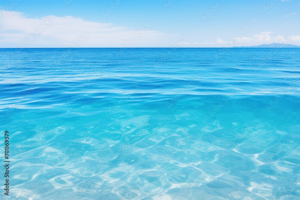 Calming Azure Blue Water Background