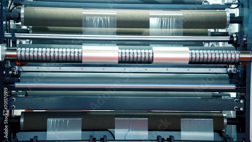 Laminating and rewinding kind of protective film machine with clamping rollers automatic edge banding