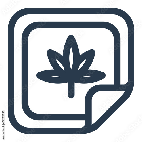 Convenient Cannabis Strip Icon for Discreet Dosage Delivery