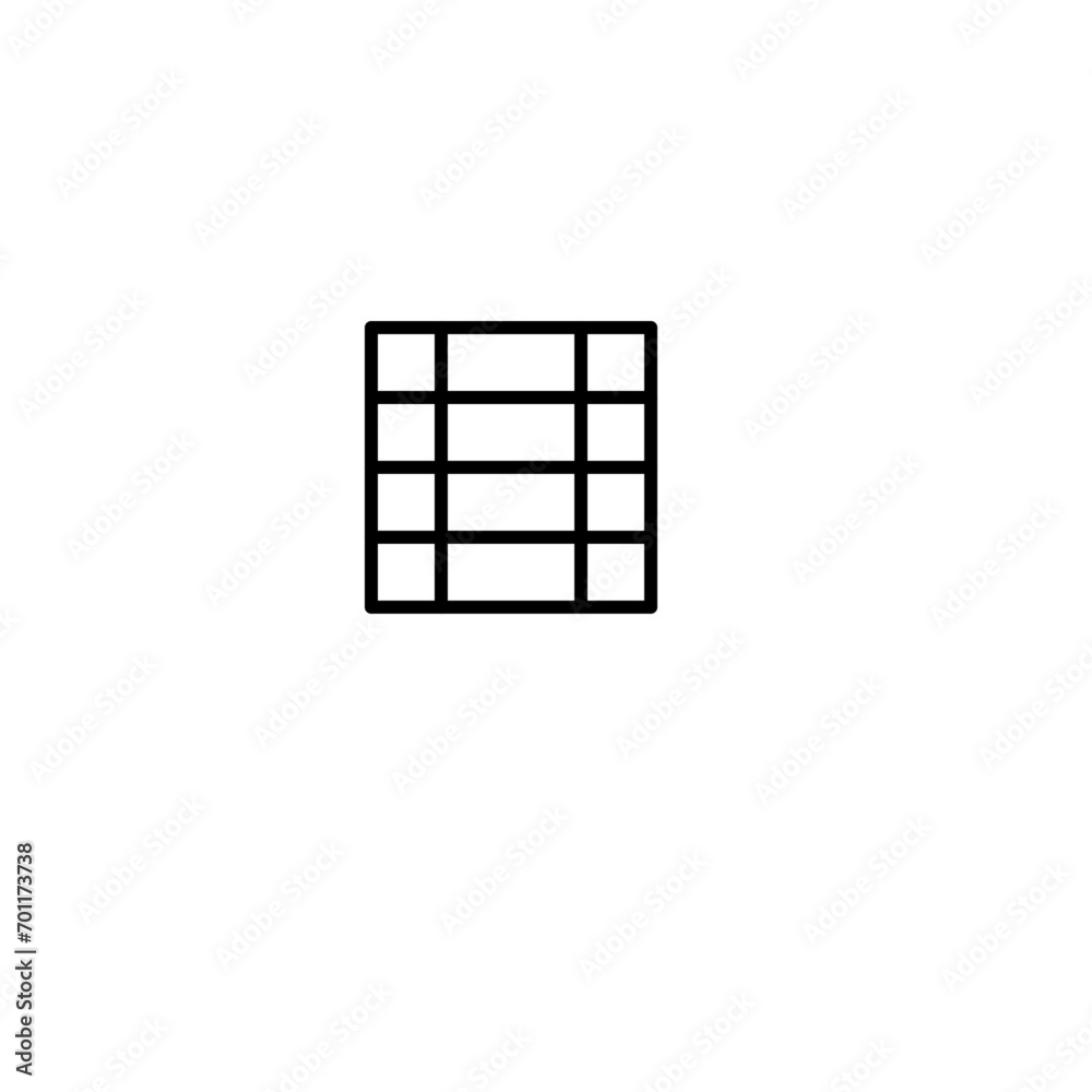 Layout in Modern Thin Line Style Layout in Modern Thin Line Style